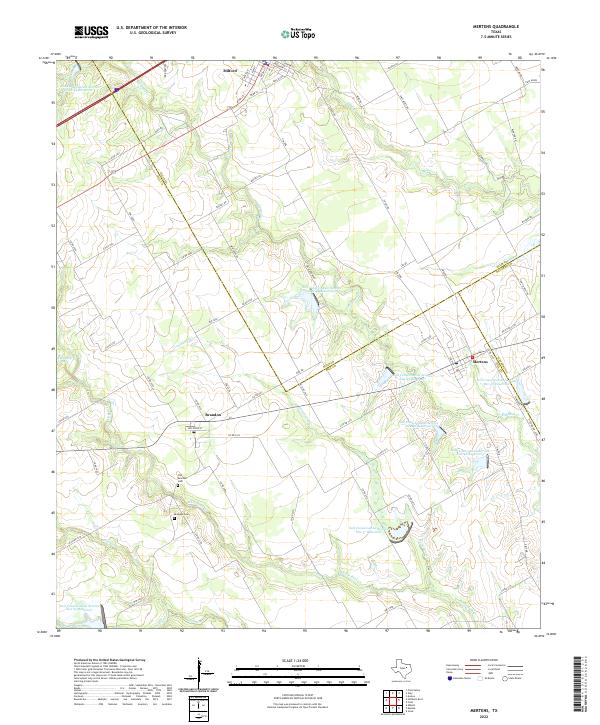 USGS Topographic Map – Mertens