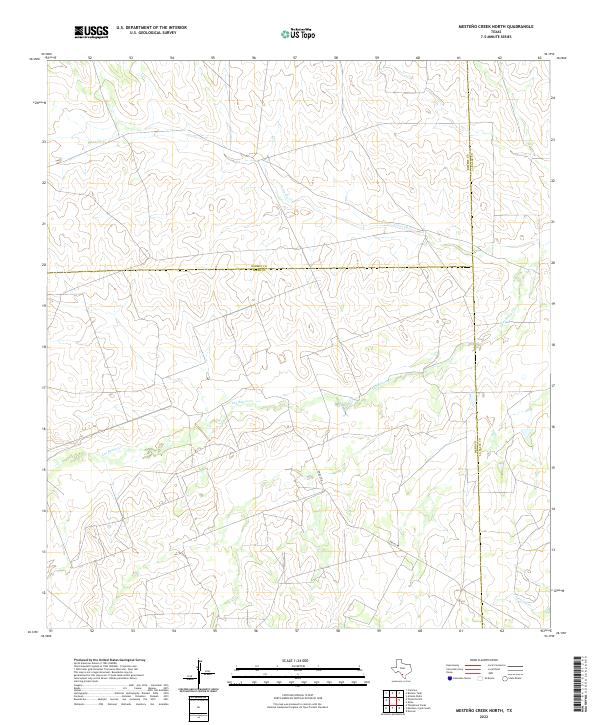 2022 Map of Mesteno Creek North, 2022 Print