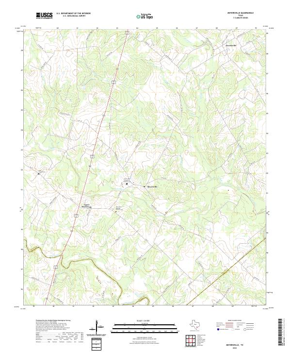 USGS Topographic Map – Meyersville