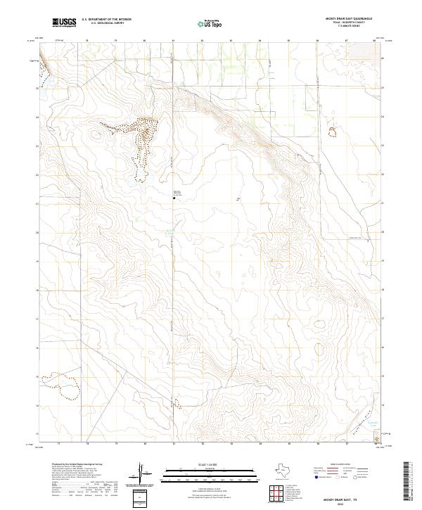USGS Topographic Map – Mickey Draw East