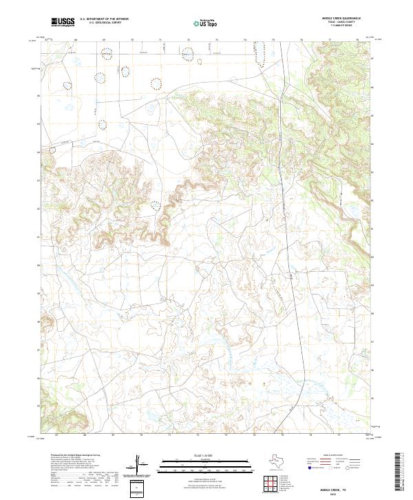 USGS Topographic Map – Middle Creek