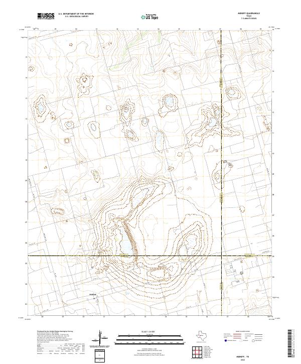USGS Topographic Map – Midkiff