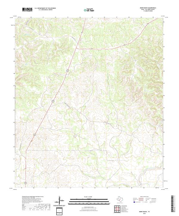 2022 Map of Miers Ranch, 2022 Print