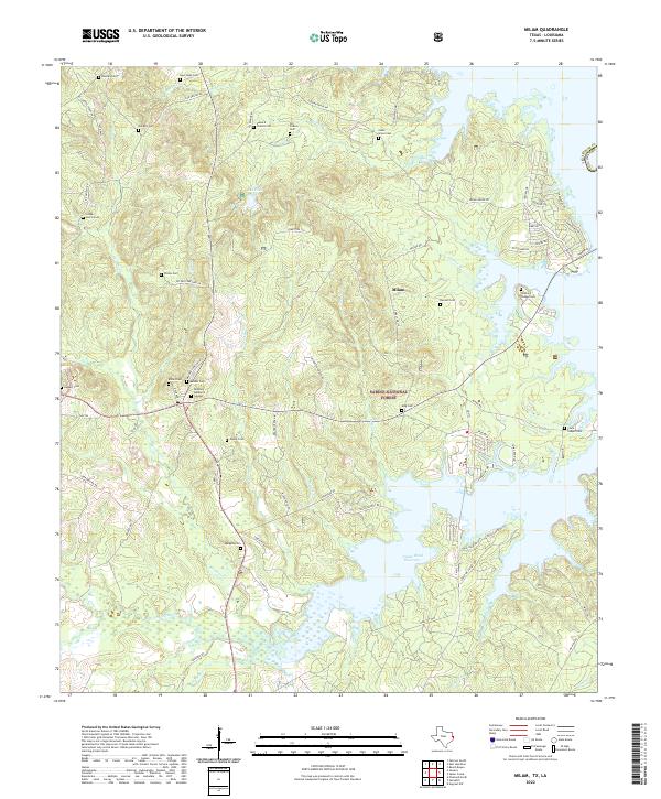 USGS Topographic Map – Milam