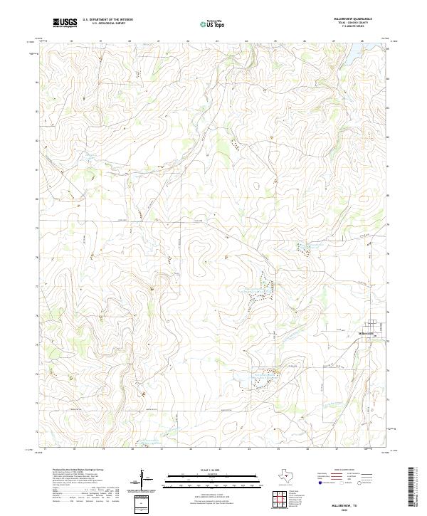 USGS Topographic Map – Millersview