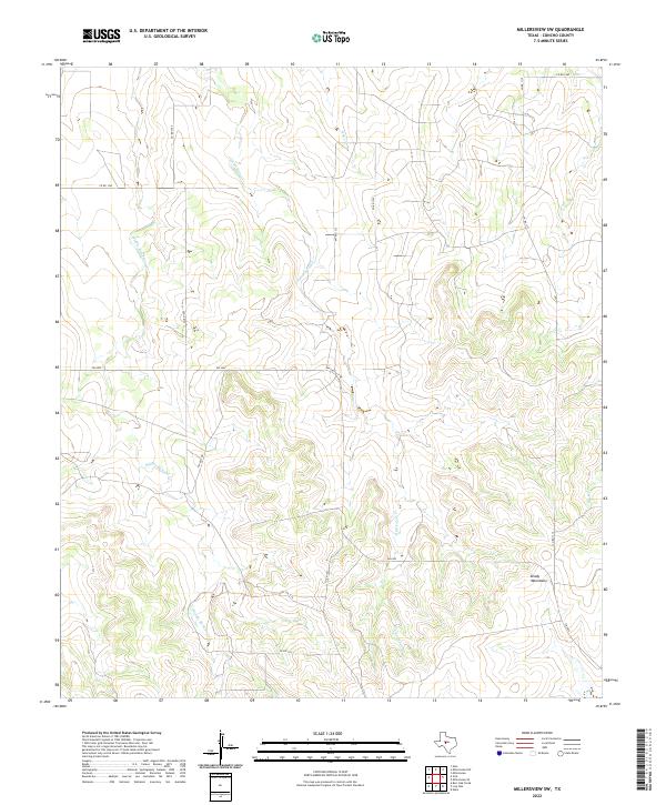 2022 Map of Millersview SW, 2022 Print