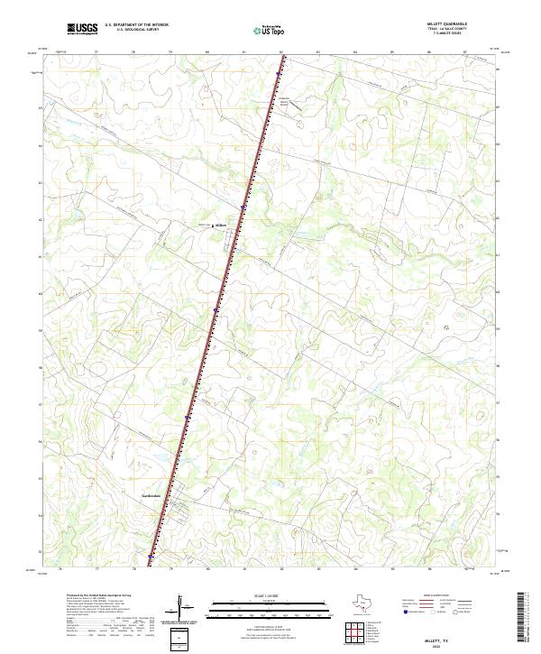 USGS Topographic Map – Millett