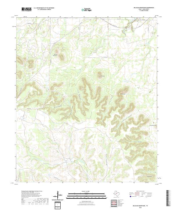 USGS Topographic Map – Millican Mountains