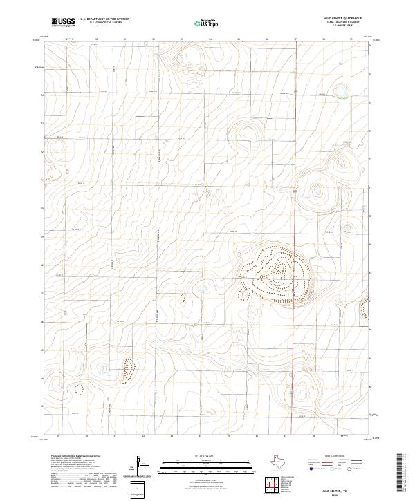 USGS Topographic Map – Milo Center