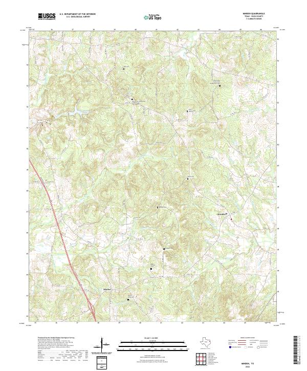 USGS Topographic Map – Minden
