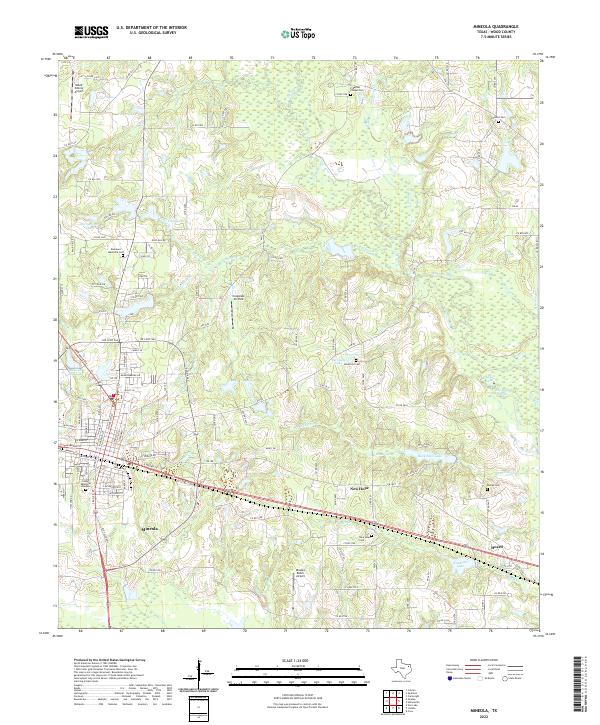 USGS Topographic Map – Mineola