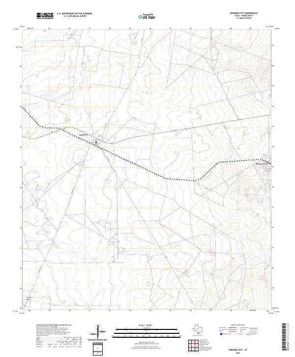 USGS Topographic Map – Mirando City