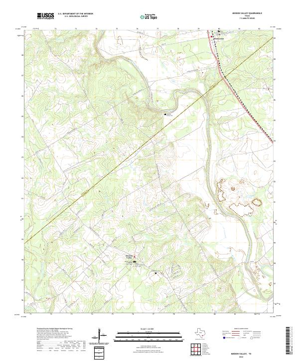 USGS Topographic Map – Mission Valley