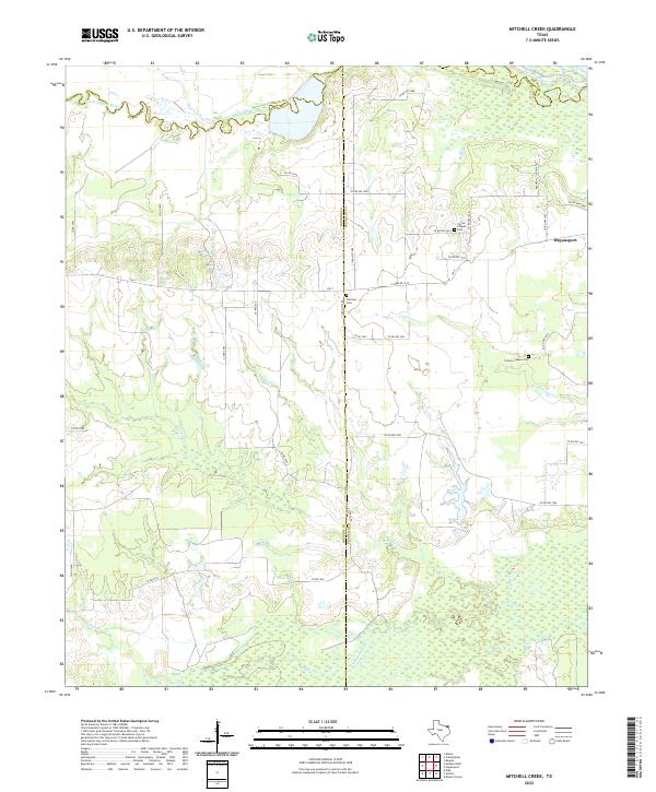 USGS Topographic Map – Mitchell Creek