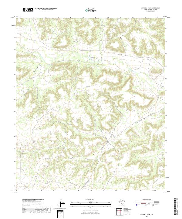 USGS Topographic Map – Mitchell Draw