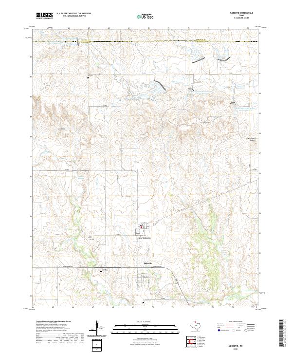 USGS Topographic Map – Mobeetie