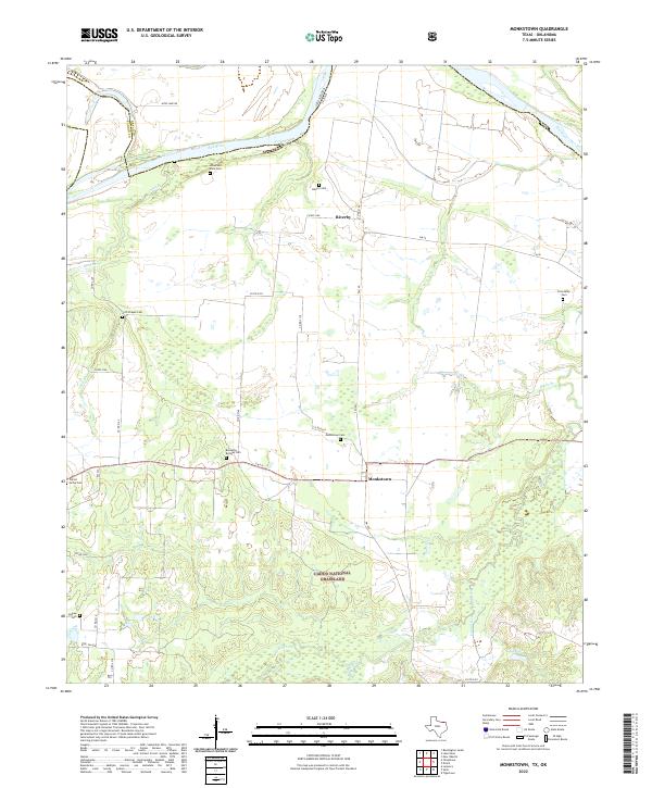USGS Topographic Map – Monkstown