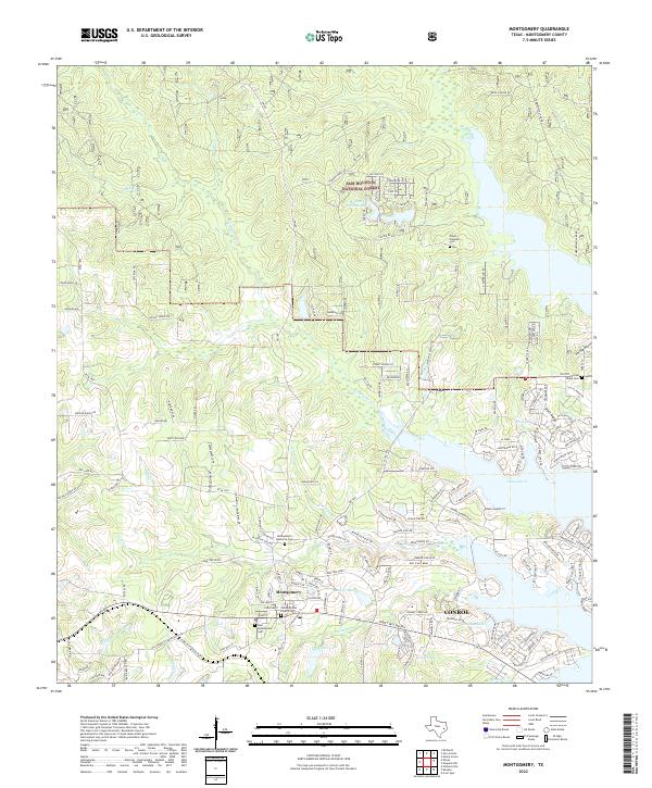 USGS Topographic Map – Montgomery