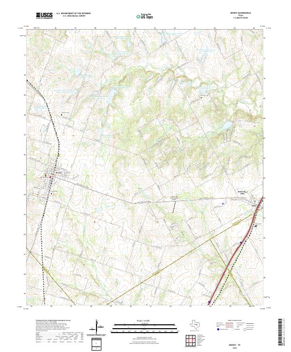 USGS Topographic Map – Moody