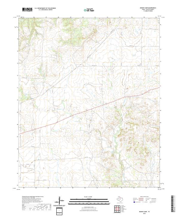 USGS Topographic Map – Moons Camp