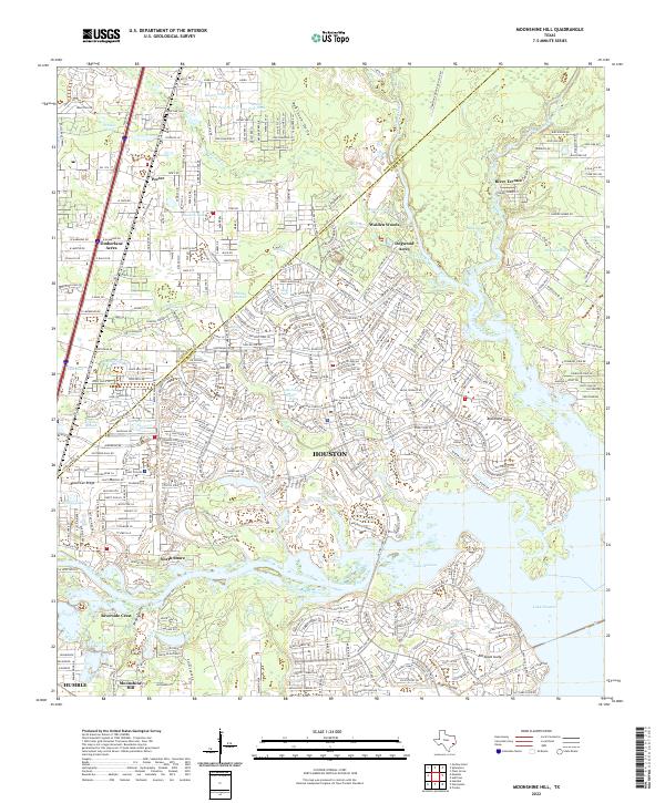 USGS Topographic Map – Moonshine Hill