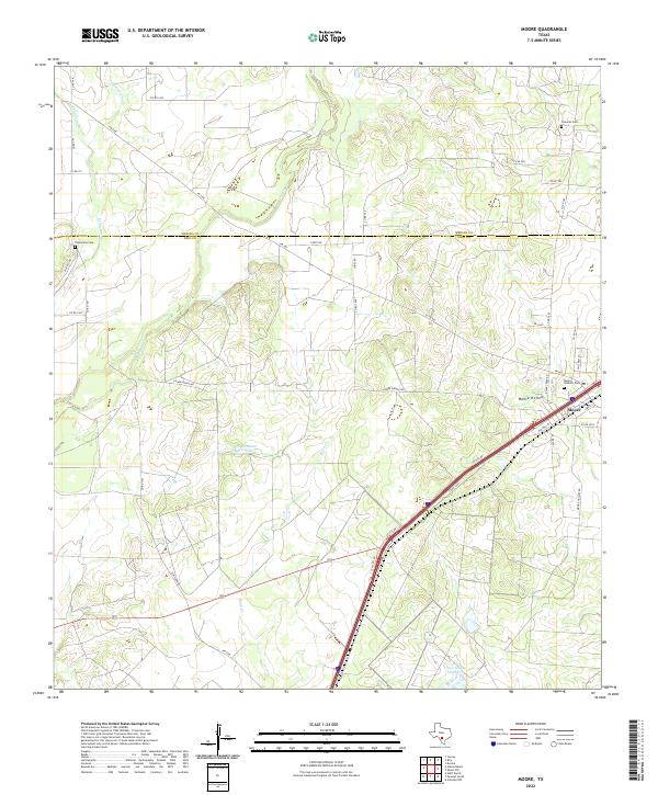 USGS Topographic Map – Moore