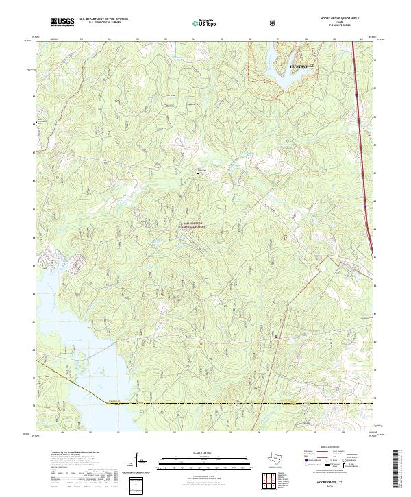 USGS Topographic Map – Moore Grove