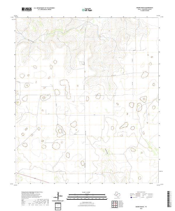 USGS Topographic Map – Moore Ranch