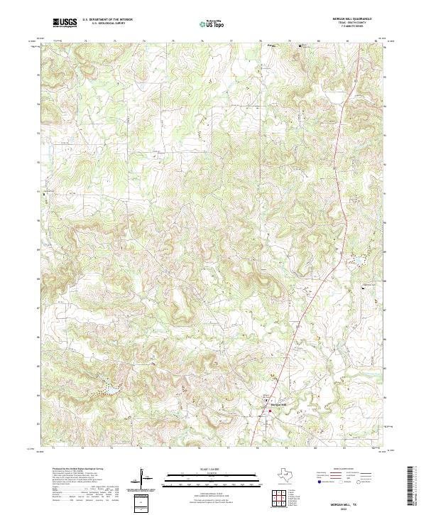 USGS Topographic Map – Morgan Mill