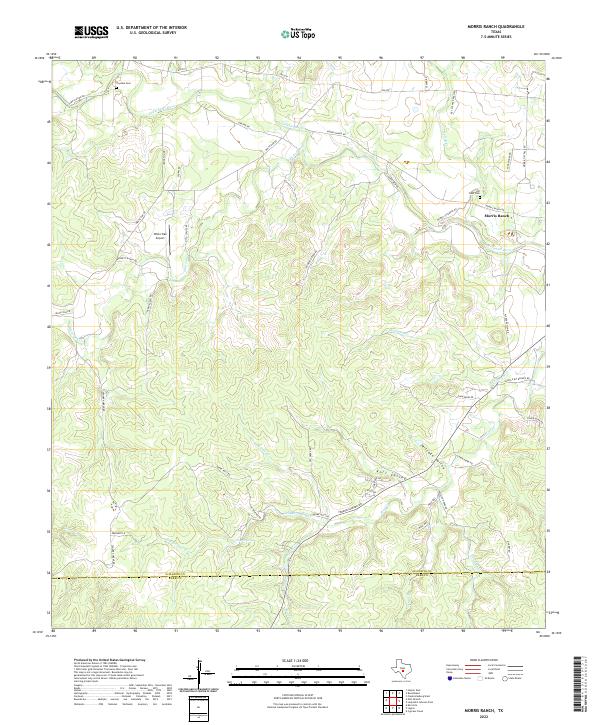 USGS Topographic Map – Morris Ranch