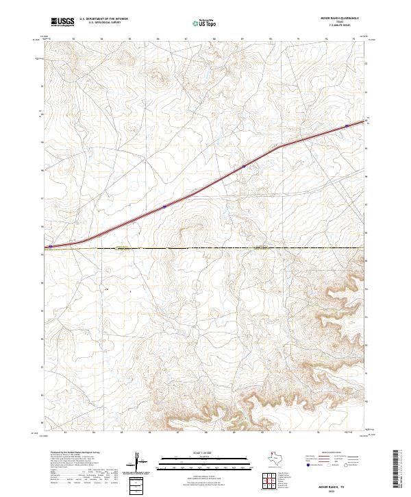 2022 Map of Moser Ranch, 2022 Print