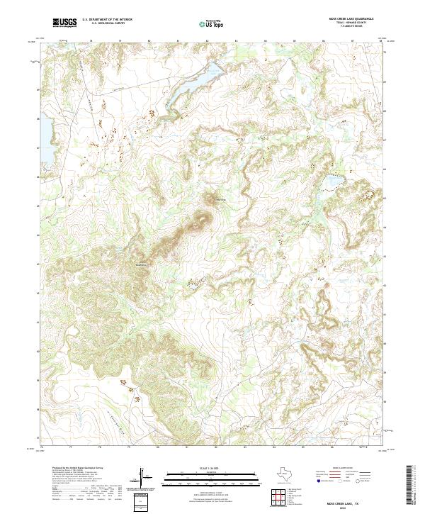 USGS Topographic Map – Moss Creek Lake