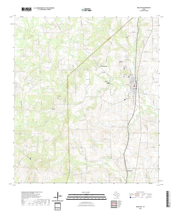 USGS Topographic Map – Moulton