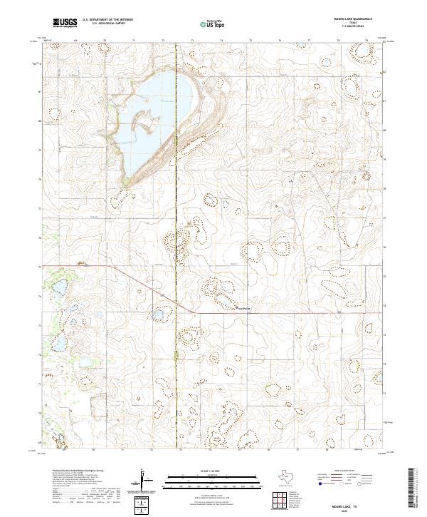USGS Topographic Map – Mound Lake