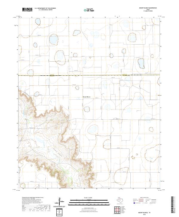 USGS Topographic Map – Mount Blanco