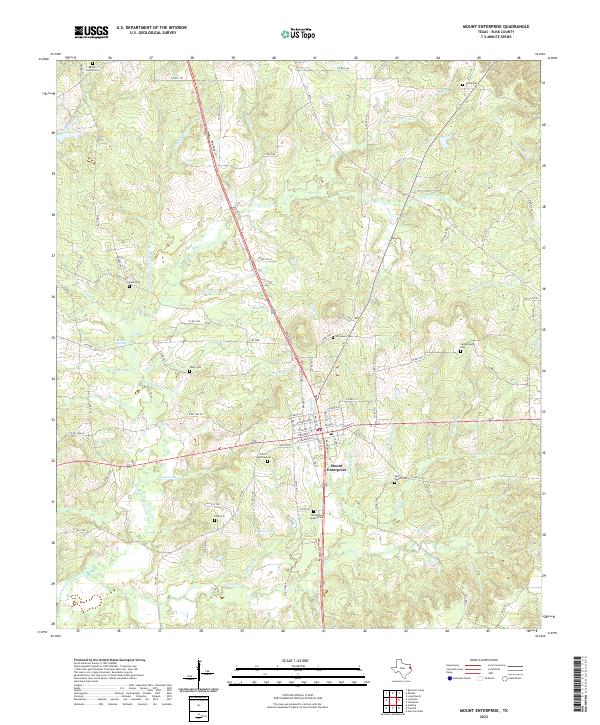 USGS Topographic Map – Mount Enterprise