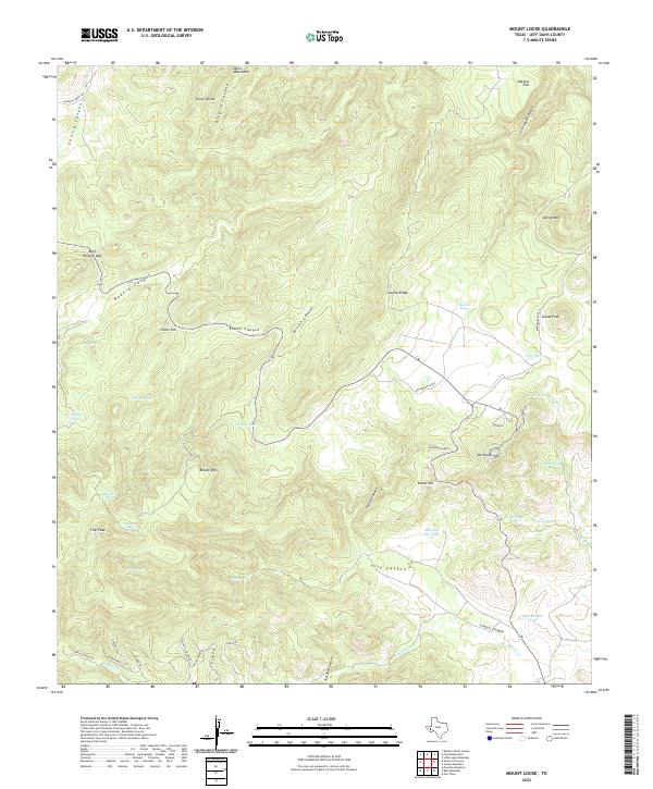 USGS Topographic Map – Mount Locke