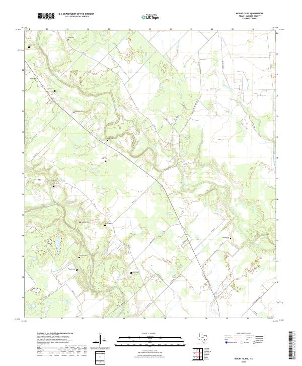 USGS Topographic Map – Mount Olive