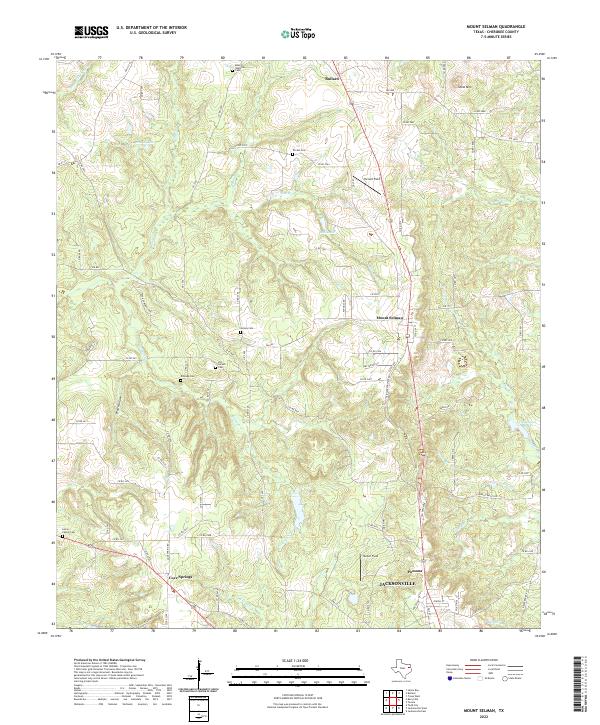 USGS Topographic Map – Mount Selman