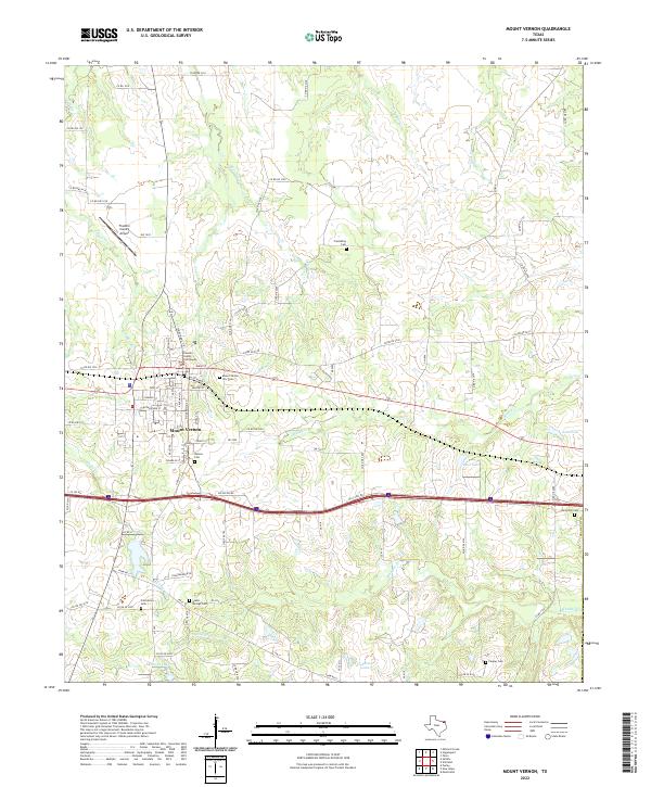 USGS Topographic Map – Mount Vernon