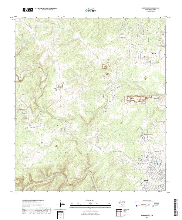 USGS Topographic Map – Mountain City