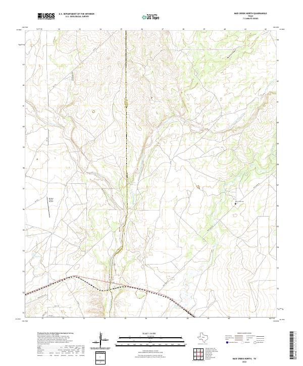 USGS Topographic Map – Mud Creek North