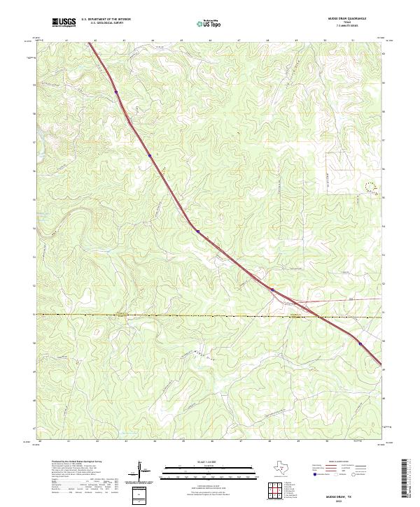 USGS Topographic Map – Mudge Draw