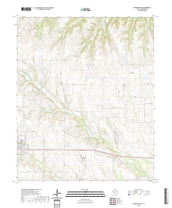 USGS Topographic Map – Muenster East