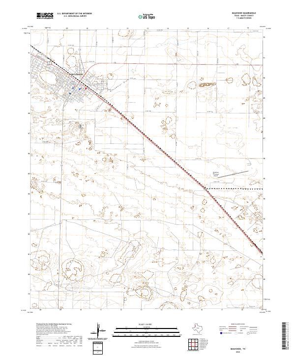 USGS Topographic Map – Muleshoe