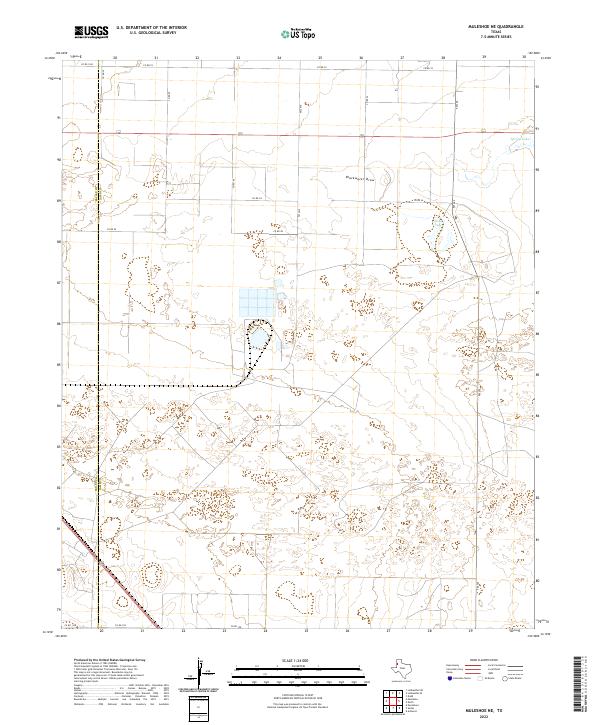 USGS Topographic Map – Muleshoe NE