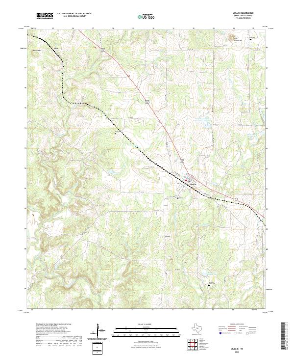 USGS Topographic Map – Mullin