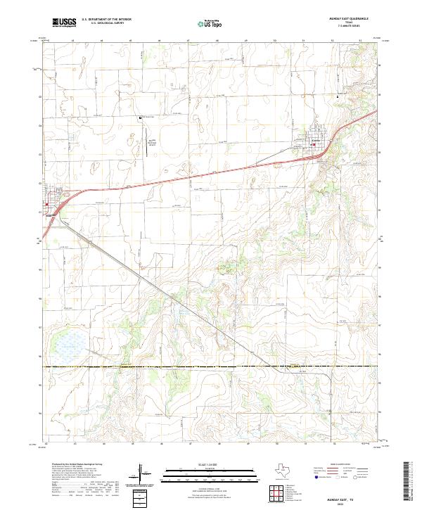 USGS Topographic Map – Munday East