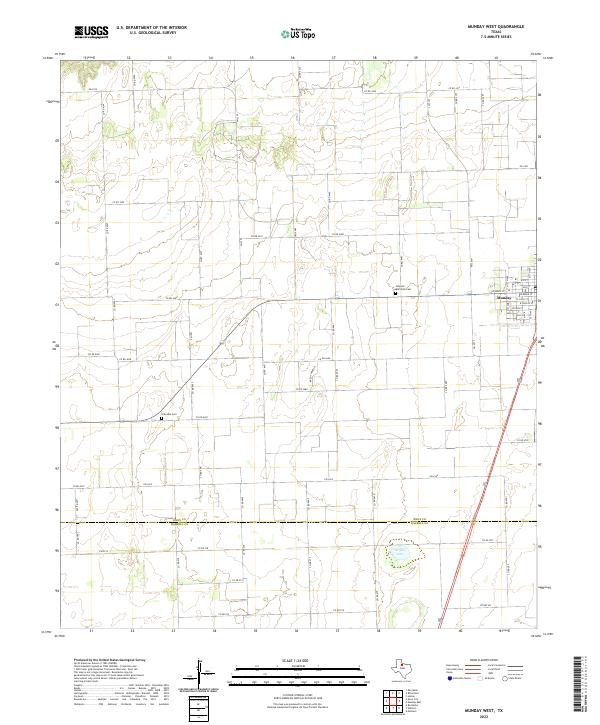 USGS Topographic Map – Munday West