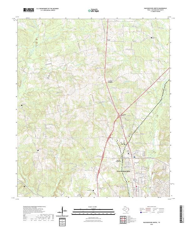 USGS Topographic Map – Nacogdoches North